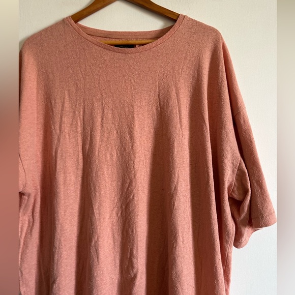 NWT Urban Outfitters CPO Provisions Textured Peach Oversized Top Size Large - Picture 4 of 9